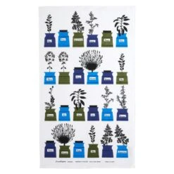 Persons Spice Cabinet Kitchen Towel, Blue