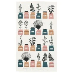 Perssons Kryddskåp Kitchen Towel, Green/Pink