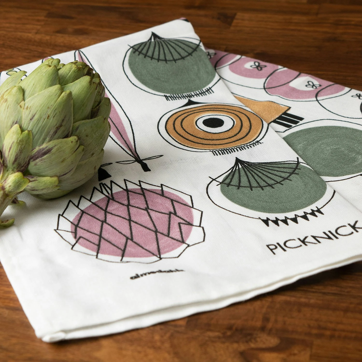 Picnic Kitchen Towel, Multi Blå - Image 3