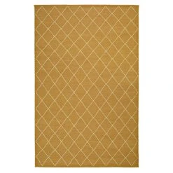 Diamond Dhurry Wool Rug 230x336 Cm, Masala Yellow