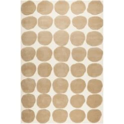 Dots 2 Level Vloerkleed Licht Khaki / Licht Beige, 180x270 Cm