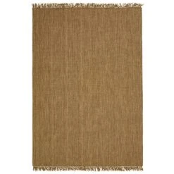 Nanda Dhurry Wool Rug 250x350 Cm, Beige