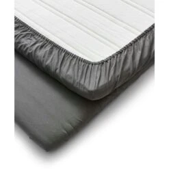 Calm Laken Linnen 160x200 Cm, Donker Grijze Melange