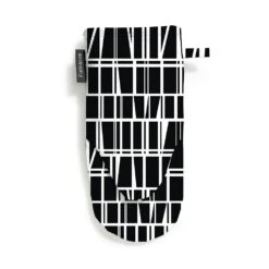 Coronna Oven Glove 15x30cm, Black/ White
