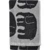 Elefantti Towel 50x70 Cm, Black/Grey