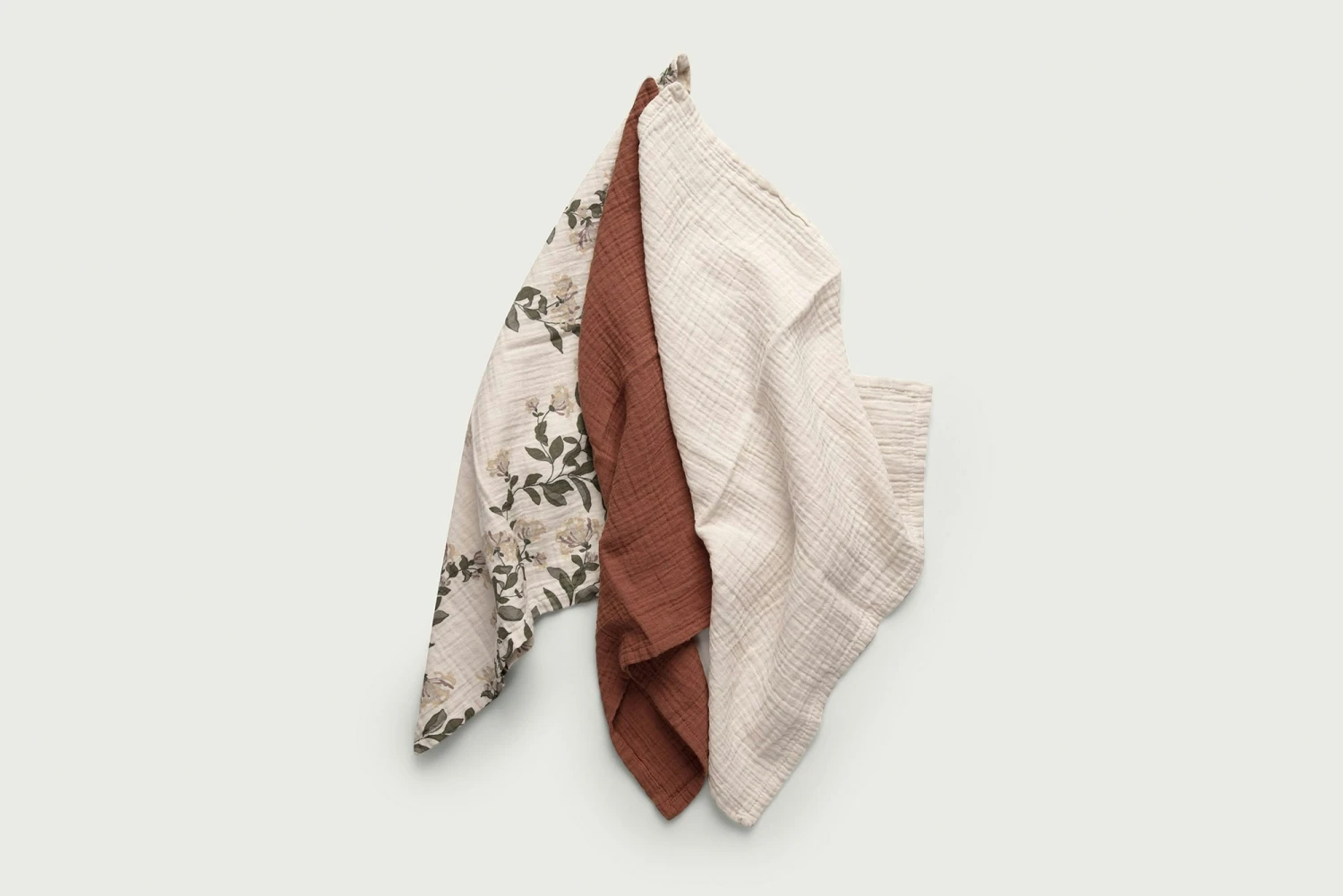 Honeysuckle Muslin Spuugdoekjes 40x40 Cm, Pak Van 3 - Image 2