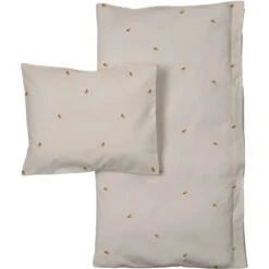 Lemon Bedset 70x80 + 28x35 Cm, Light Grey