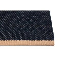 Hay Bias Rug, Dark Blue 140x200cm