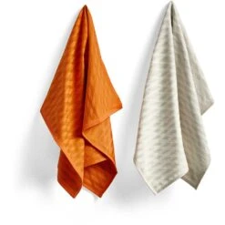 Hay S&B Marker Diamond Kitchen Towels, Beige, 2-pack