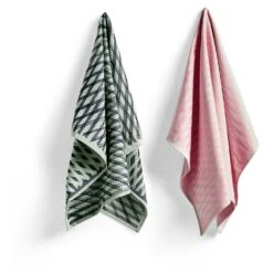 Hay S&B Marker Diamond Kitchen Towel, Grey, 2-pack