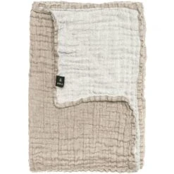 Hannelin Sprei 260x260 Cm, Naturel / Wit