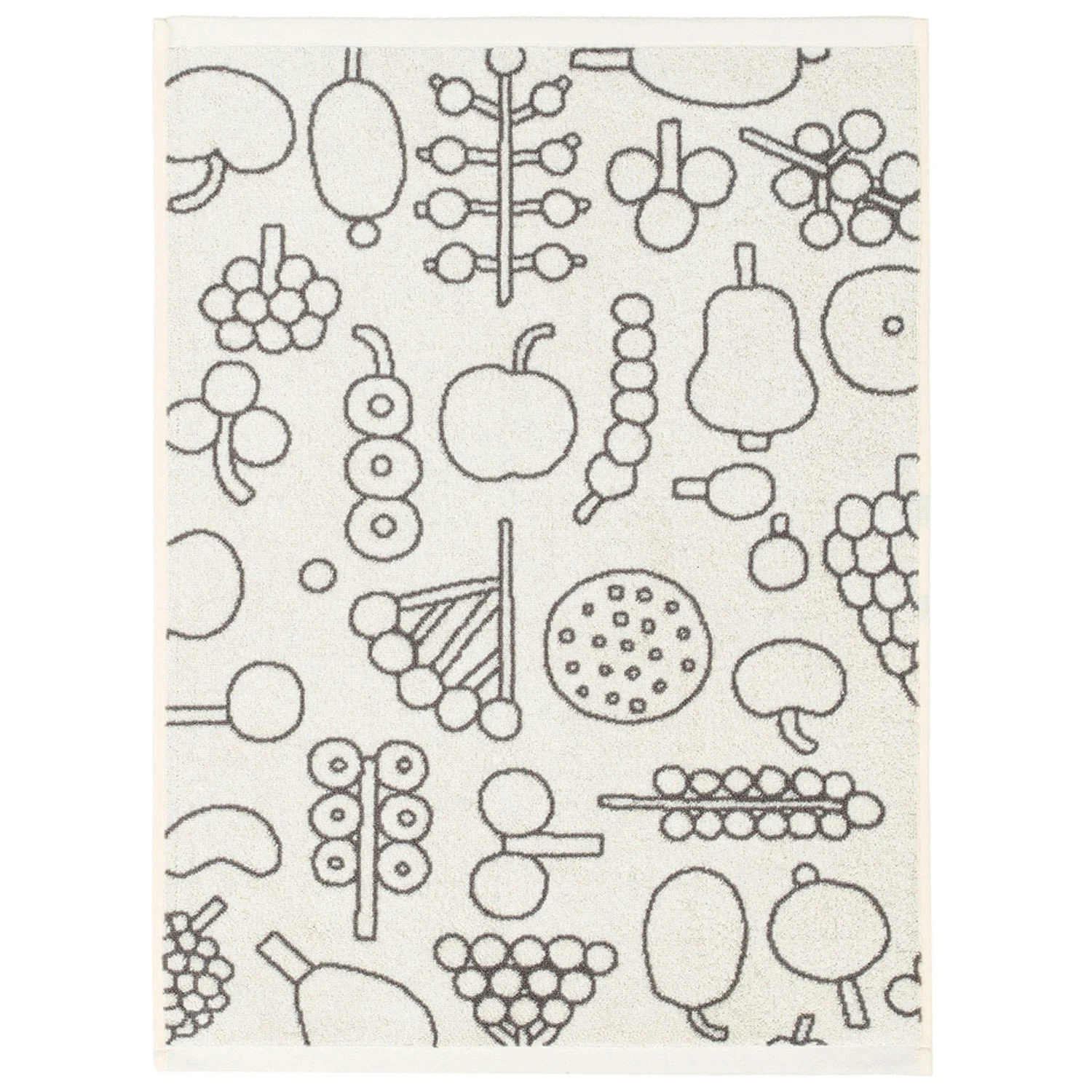 Iittala Oiva Toikka Collection Towel, 50x70 Cm, Frutta Grey