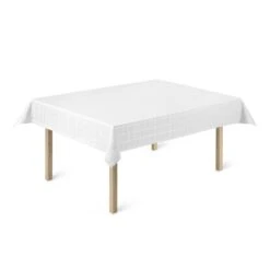 Juna Brick Damast-Tafelkleed Wit, 150x270 Cm