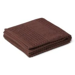 Juna Check Handdoek 70x140 Cm, Chocolade