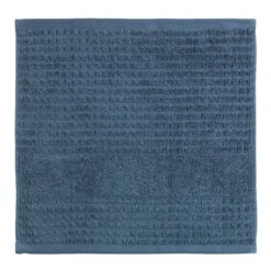 Juna Check Washandje 30x30 Cm, Donkerblauw