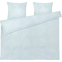 Juna Monochrome Lines Dekbedset 220x220 + 50x60 Cm, Blauw