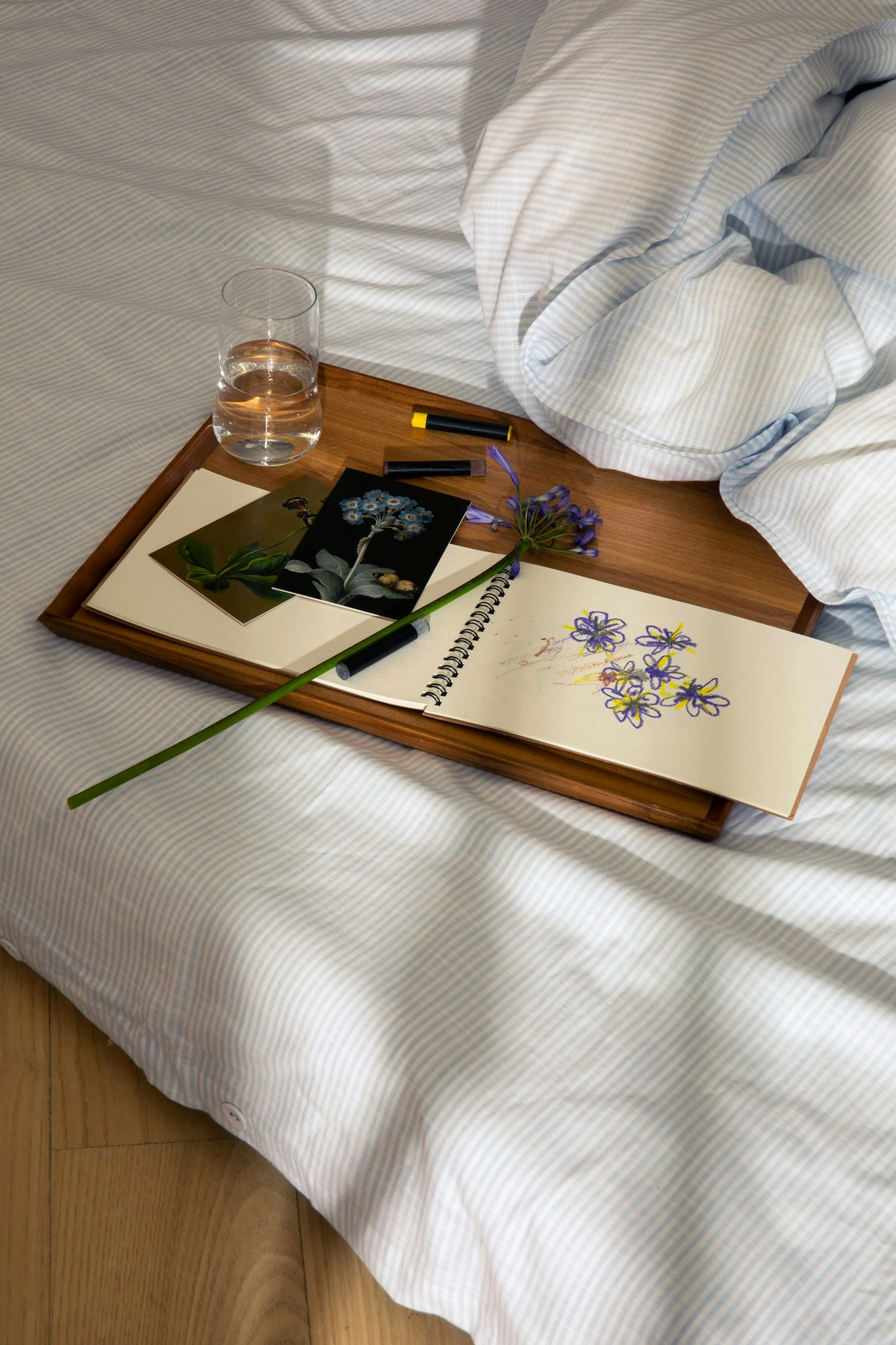 Juna Monochrome Lines Dekbedset 150x210 + 50x60 Cm, Blauw - Image 2