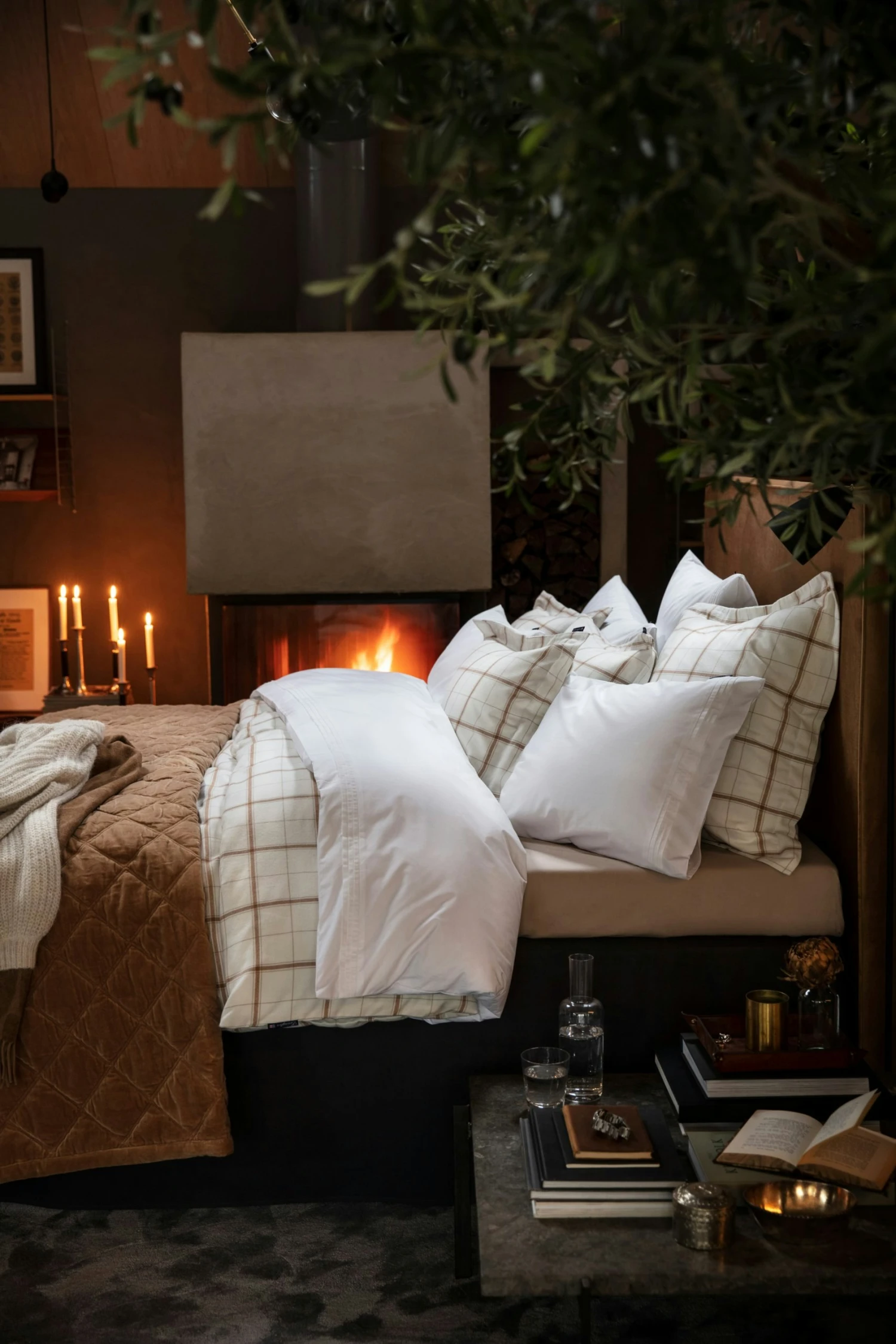 Lexington Checked Dekbedovertrek Off-white / Beige, 150x210 Cm - Image 3