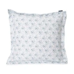 Lexington Flower Print Kussensloop Lichtgrijs / Blauw 65x65 Cm