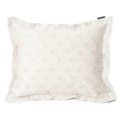 Lexington Flower Print Kussensloop Roze / Lichtbeige 50x90 Cm