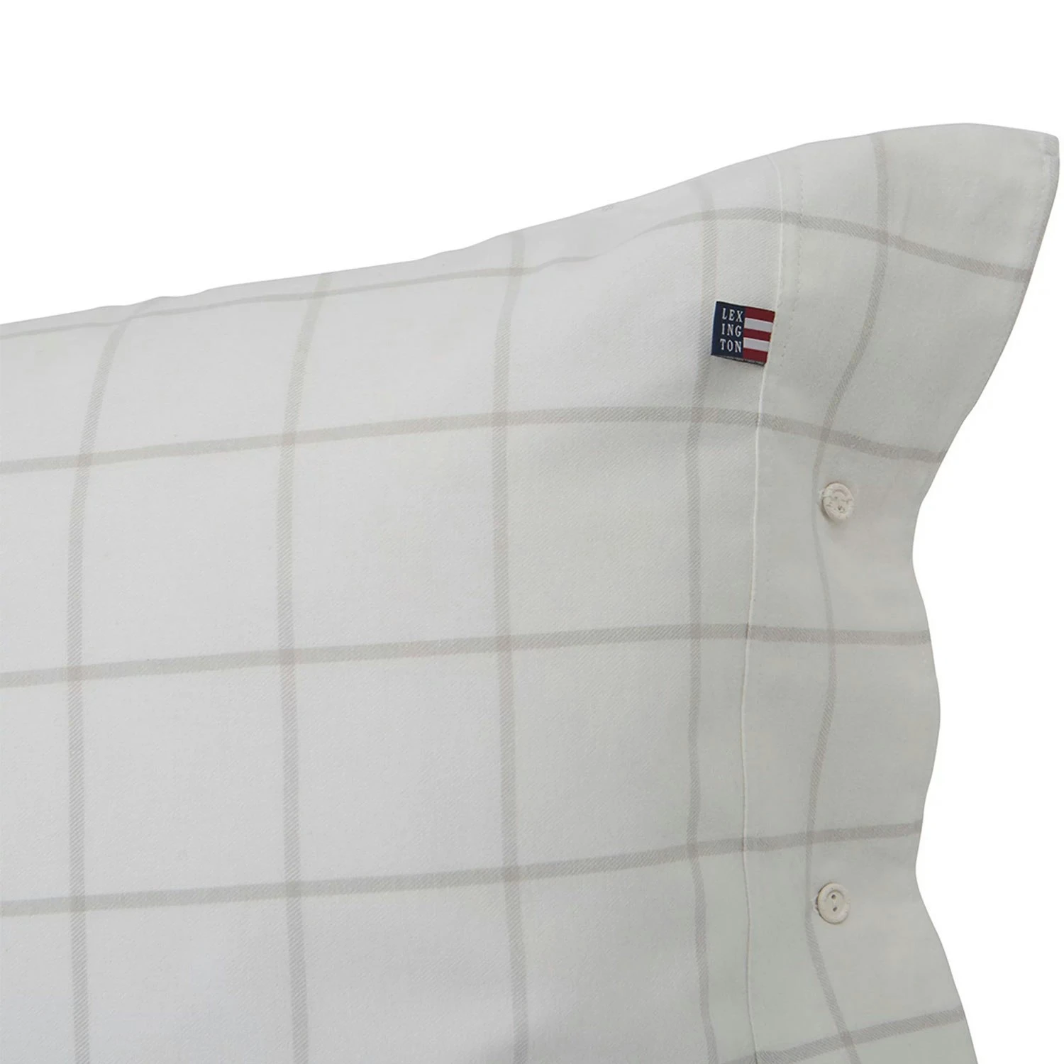 Lexington Hotel Light Flannel Pillowcase 50x60 Cm, White/Beige - Image 2