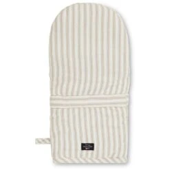 Lexington Icons Herringbone Striped Ovenwant, Beige