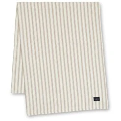 Lexington Icons Herringbone Striped Tafelloper, Beige