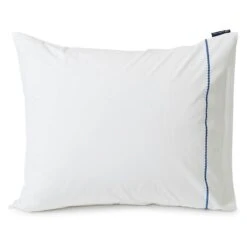 Lexington Rope Deco Embroidered Cotton Poplin Kussensloop, 50x60 Cm