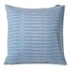 Lexington Striped Organic Cotton Sateen Kussensloop Blauw, 65x65 Cm