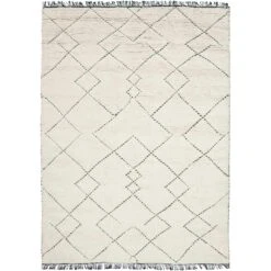 Linie Design Torun Wollen Vloerkleed 200x300 Cm, Zwart