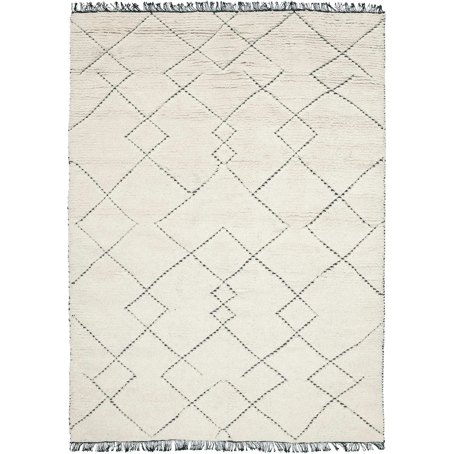 Linie Design Torun Wollen Vloerkleed 200x300 Cm, Zwart