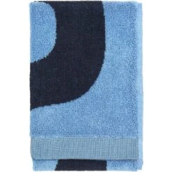 Marimekko Seireeni Lichtblauw/Donkerblauw Gastendoek, 30x50 Cm