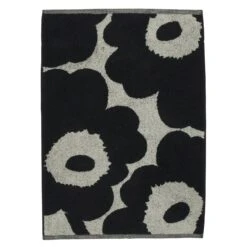 Marimekko Unikko Handdoek 50x70 Cm, Donkerblauw