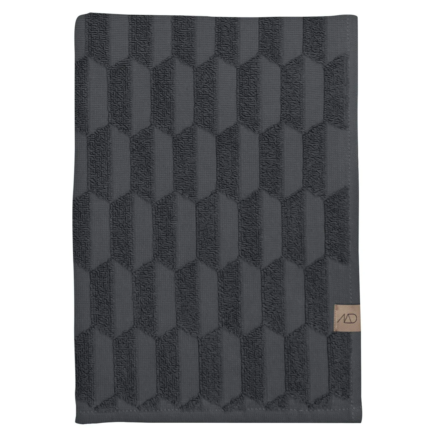 Mette Ditmer Geo Towel 50x95 Cm, Anthracite