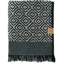 Mette Ditmer Morocco Badhanddoek 70 X 135 Cm, Zwart/Wit