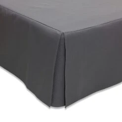 Mille Notti Napoli Bedskirt 180x220x52cm, Dark Grey