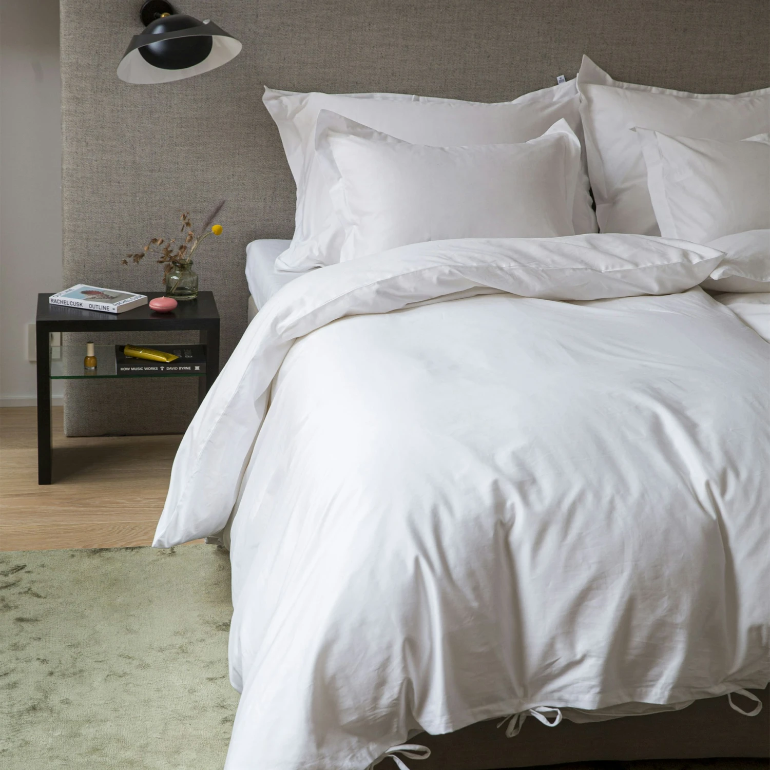 Mille Notti Satina Dekbedovertrek Eco Wit, 140x200 Cm - Image 2