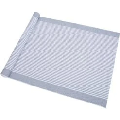 Kajsa Geribbeld Vloerkleed Grijs / Wit, 70x250 Cm