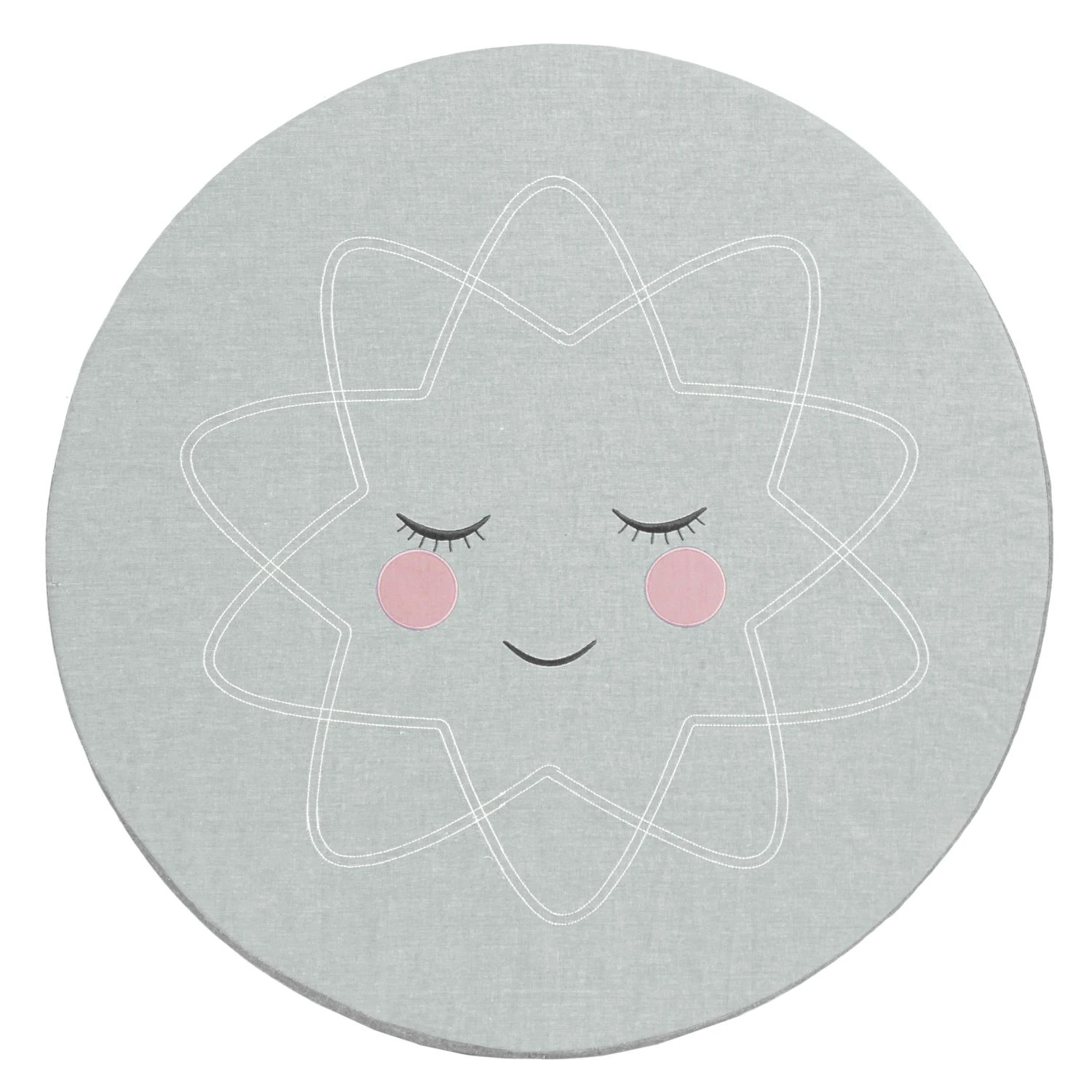 Roommate Hello Sunshine Play Mat, Light Grey