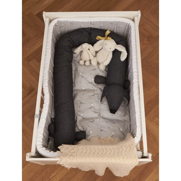 Roommate Lazy Long Dog Cushion, Grey - Image 3