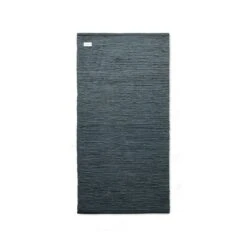 Cotton Vloerkleed Staal Grijs, 75x200 Cm