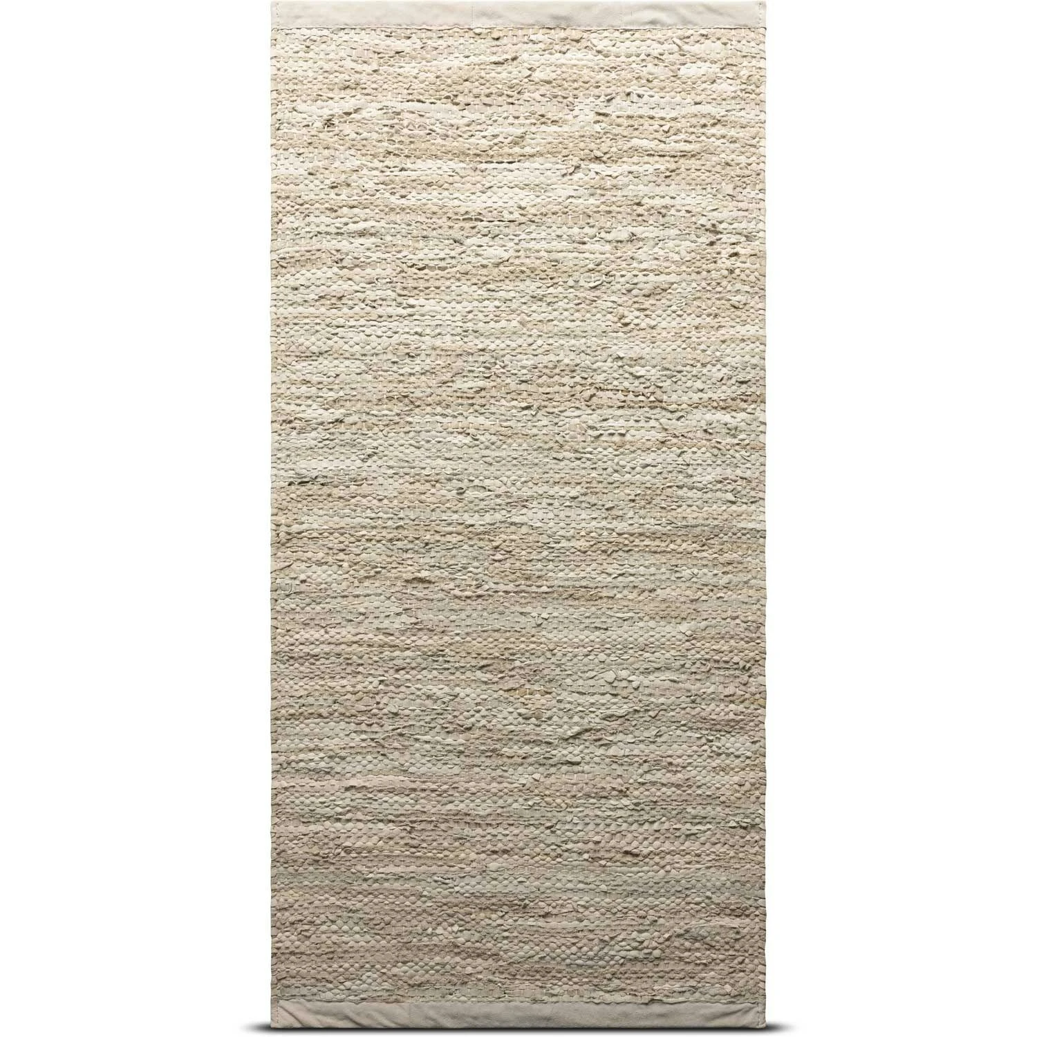 Leather Rug 65x135 Cm, Beige
