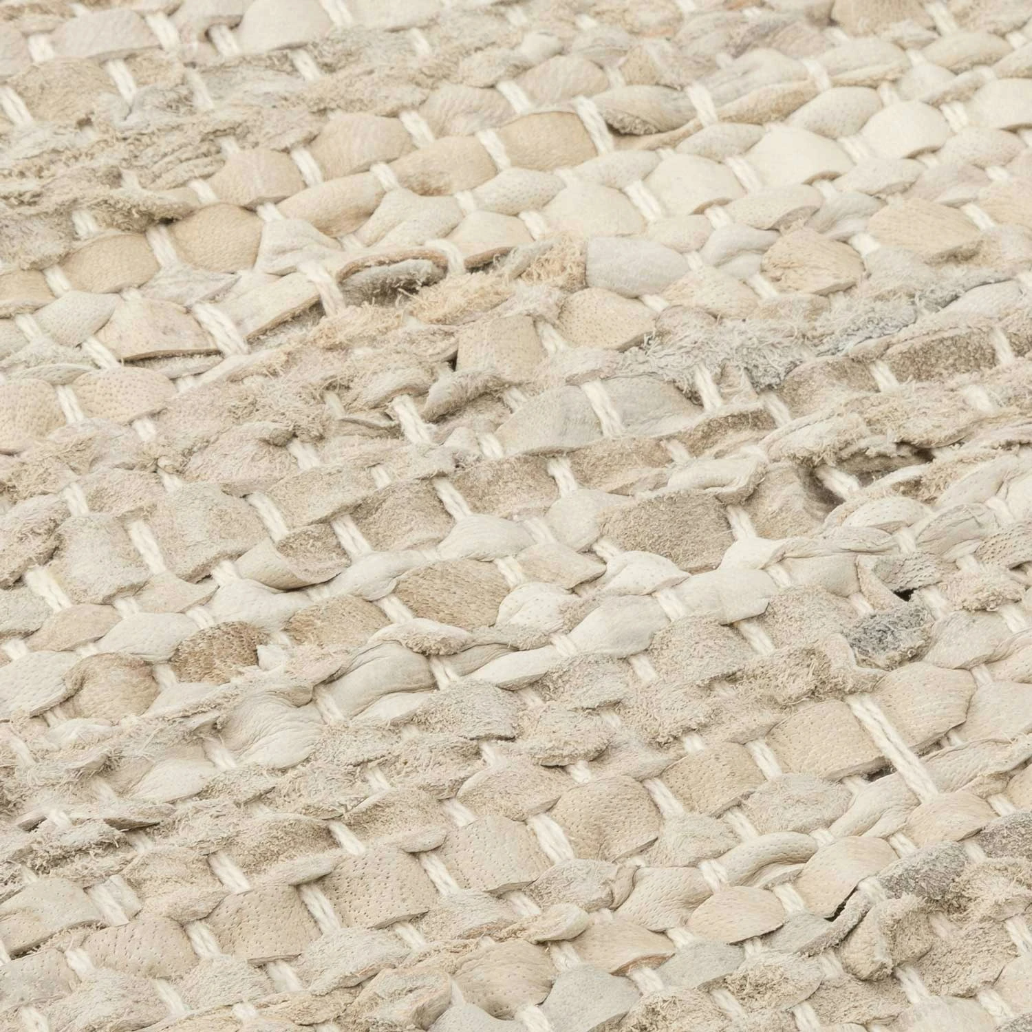 Leather Rug 65x135 Cm, Beige - Image 2