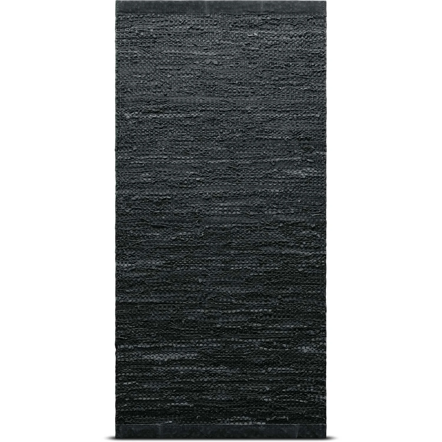 Leather Rug 140x200 Cm, Dark Grey
