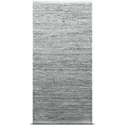 Leather Rug 140x200 Cm, Light Grey