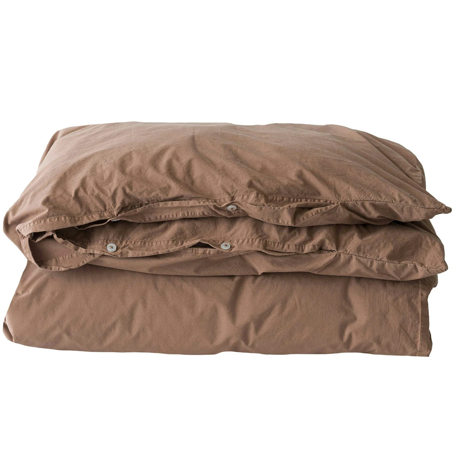 Dekbedovertrek Organisch Katoen 150x200 Cm, Tan