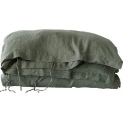 Dekbedovertrek Linnen 150x200 Cm, Kaki