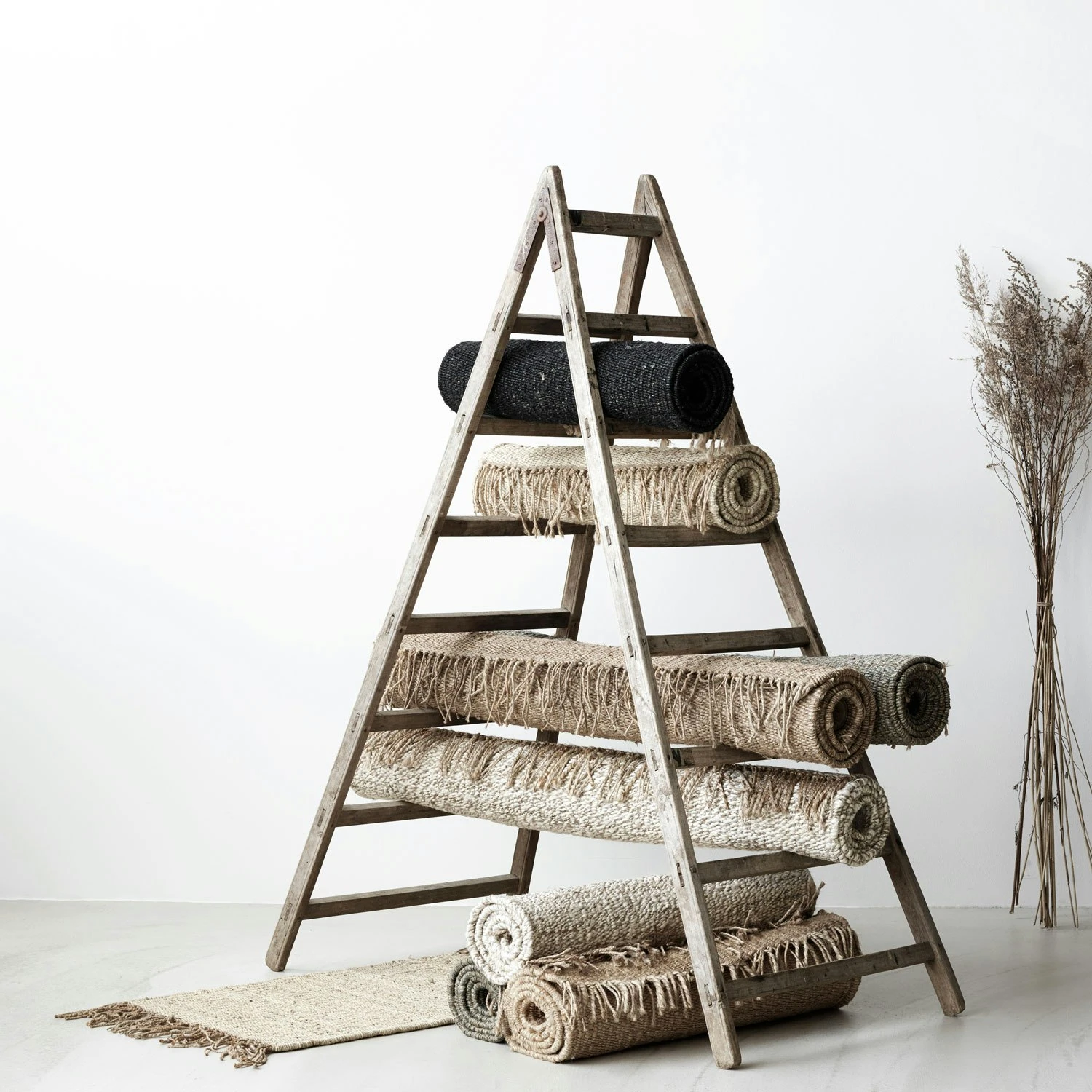 Hemp Rug 200x300, Tie Mix - Image 3