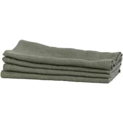 Linen Theedoek 50x70 Cm, Kaki