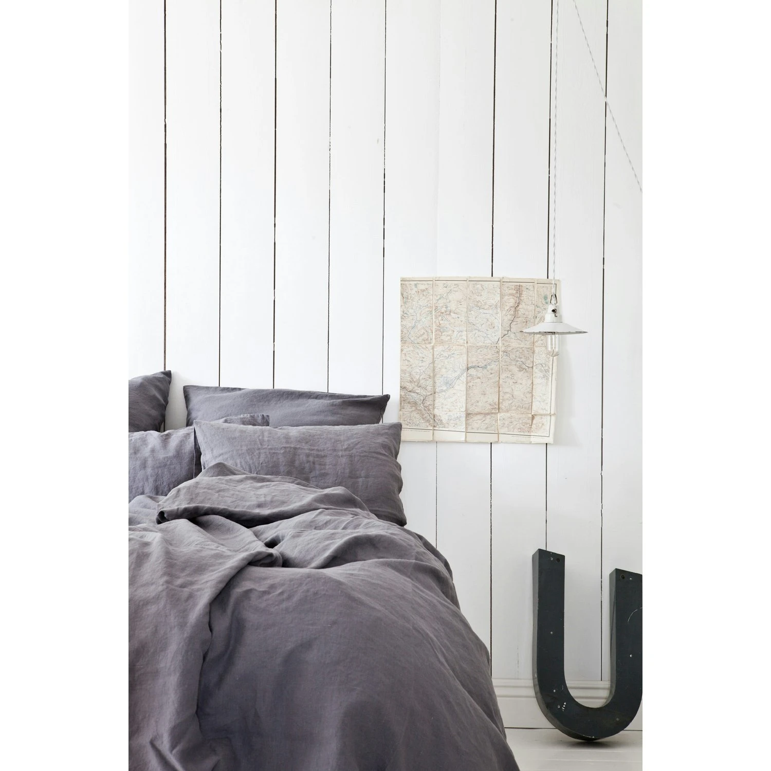 Linen Kussensloop 65x65 Cm, Grijs - Image 2